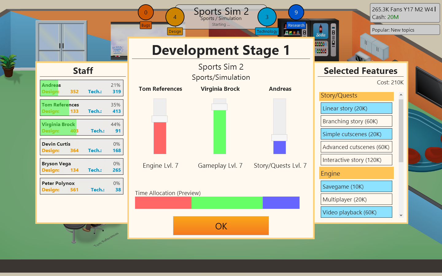 Ищите что-то наподобие Game Dev Tycoon Мы собрали самые похожие игры в одном месте