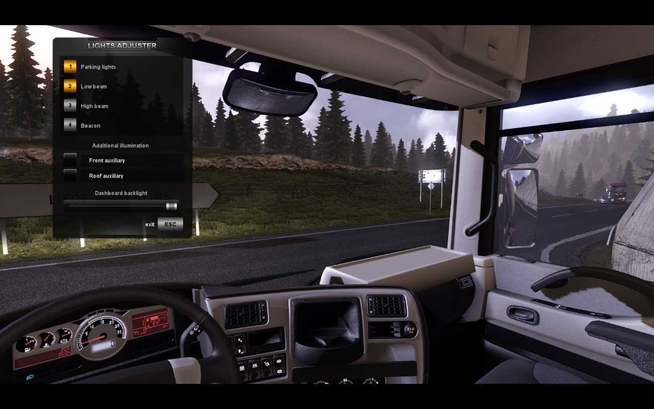 Открытие консоли в euro truck simulator 2 и ее команды