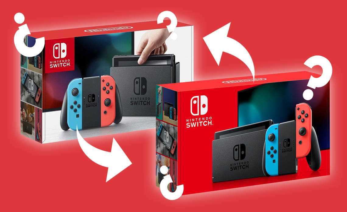 Отличие nintendo switch. Nintendo Switch v2. Нинтендо свитч 2017. Нинтендо свитч 23. Nintendo Switch комплектация.