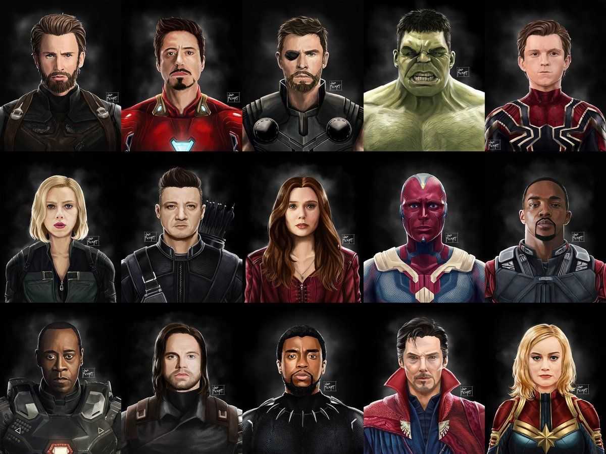 Мстители все герои список с фото и названиями
