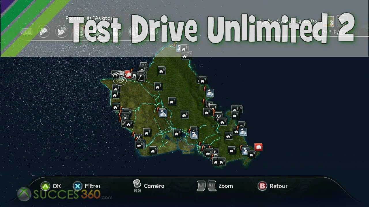 Тест карта игра. Test Drive Unlimited 2 карта Гавайи. Test Drive Unlimited 2 Гавайи автосалоны. TDU 2 автосалоны на Гавайях. Автосалоны тест драйв Анлимитед 2.